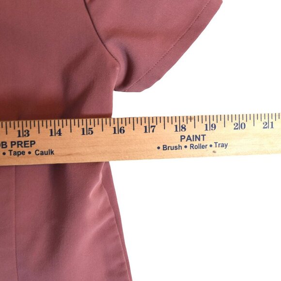 FIGS Technical Collection XXS Pink Scrub Top Short Sleeve V-Neck Medical Uniform - Picture 5 of 7